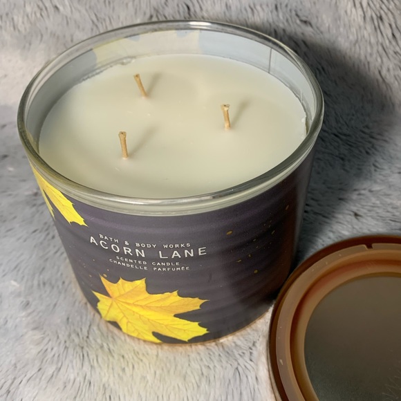 Acorn Lane 3-Wick Candle from Bath & Body Works (2020) BBW - Picture 2 of 3